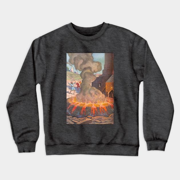 Legend of King Hiram Casting the Molten Sea Crewneck Sweatshirt by Star Scrunch